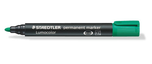 Staedtler Lumocolor Permanent Marker Green Bullet Tip 352-5
