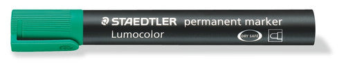 Staedtler Lumocolor Permanent Marker Green Bullet Tip 352-5