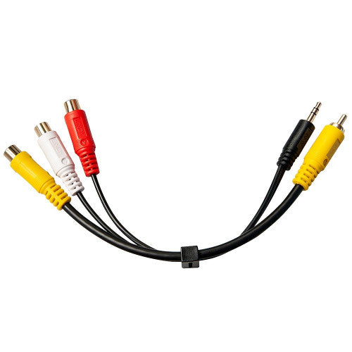 Lindy AV Adapter 3.5mm and RCA Male to 3 x RCA Female