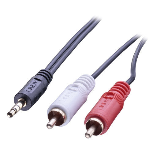 Lindy 2m Premium 3.5mm to RCA Stereo Audio Cable