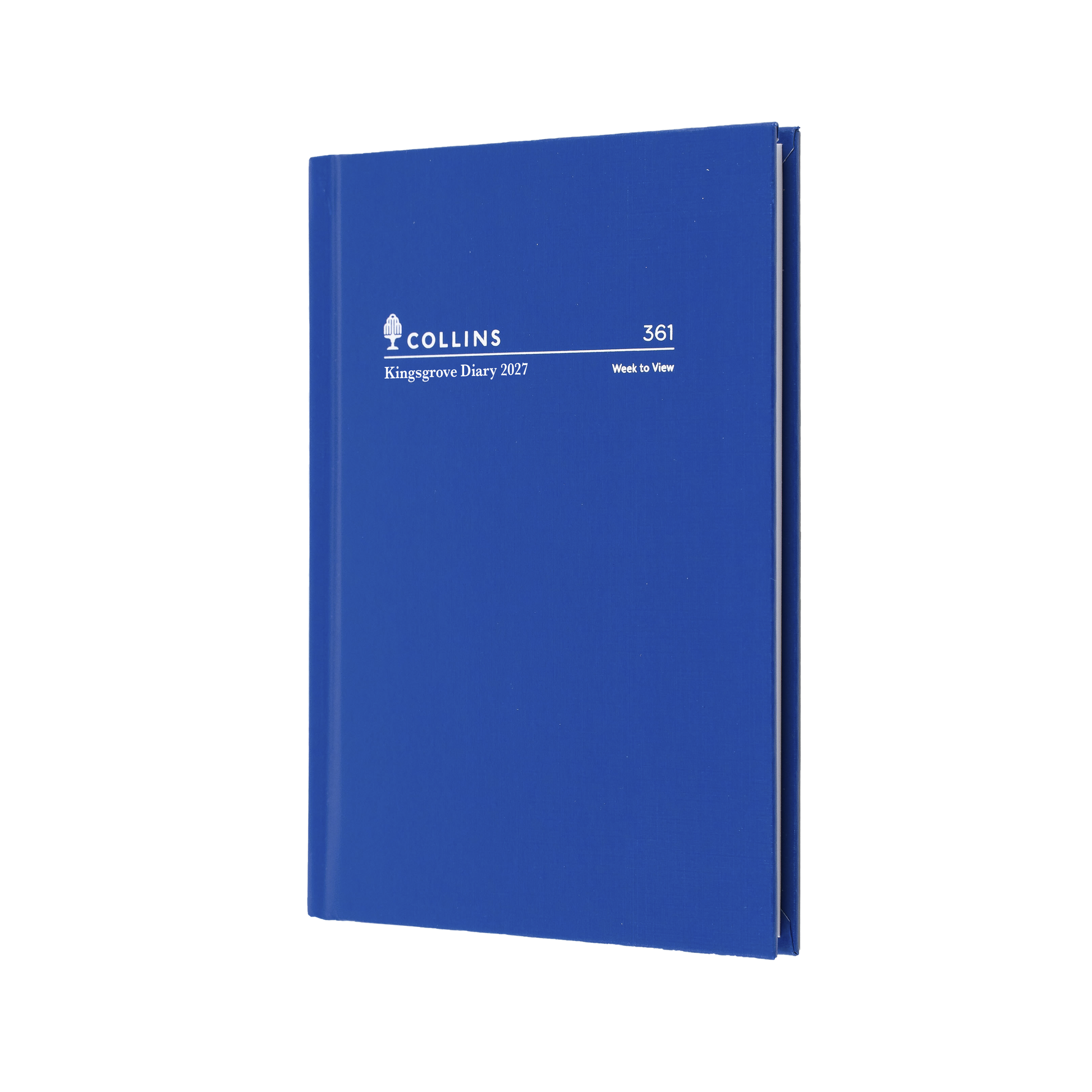 Collins Kingsgrove 2027 A6 Week to a View Diary Blue front cover
