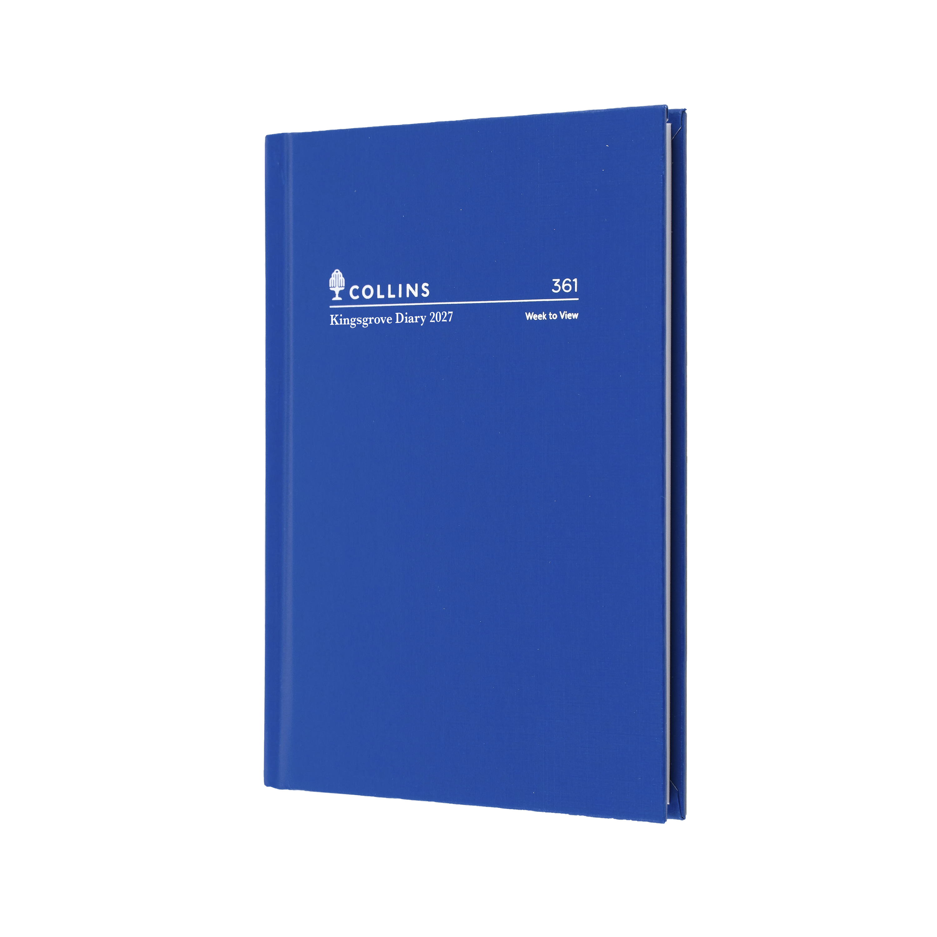Collins Kingsgrove 2027 A6 Week to a View Diary Blue front cover