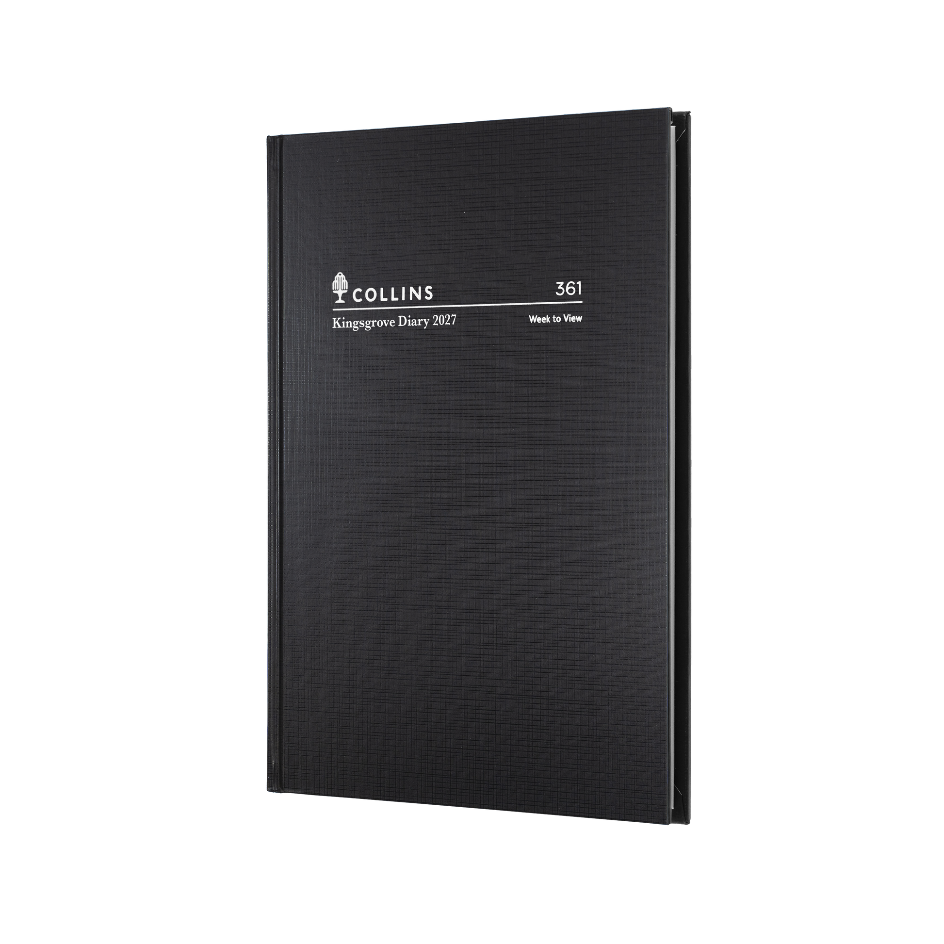 Collins Kingsgrove 2027 A6 Week to a View Diary Black front cover