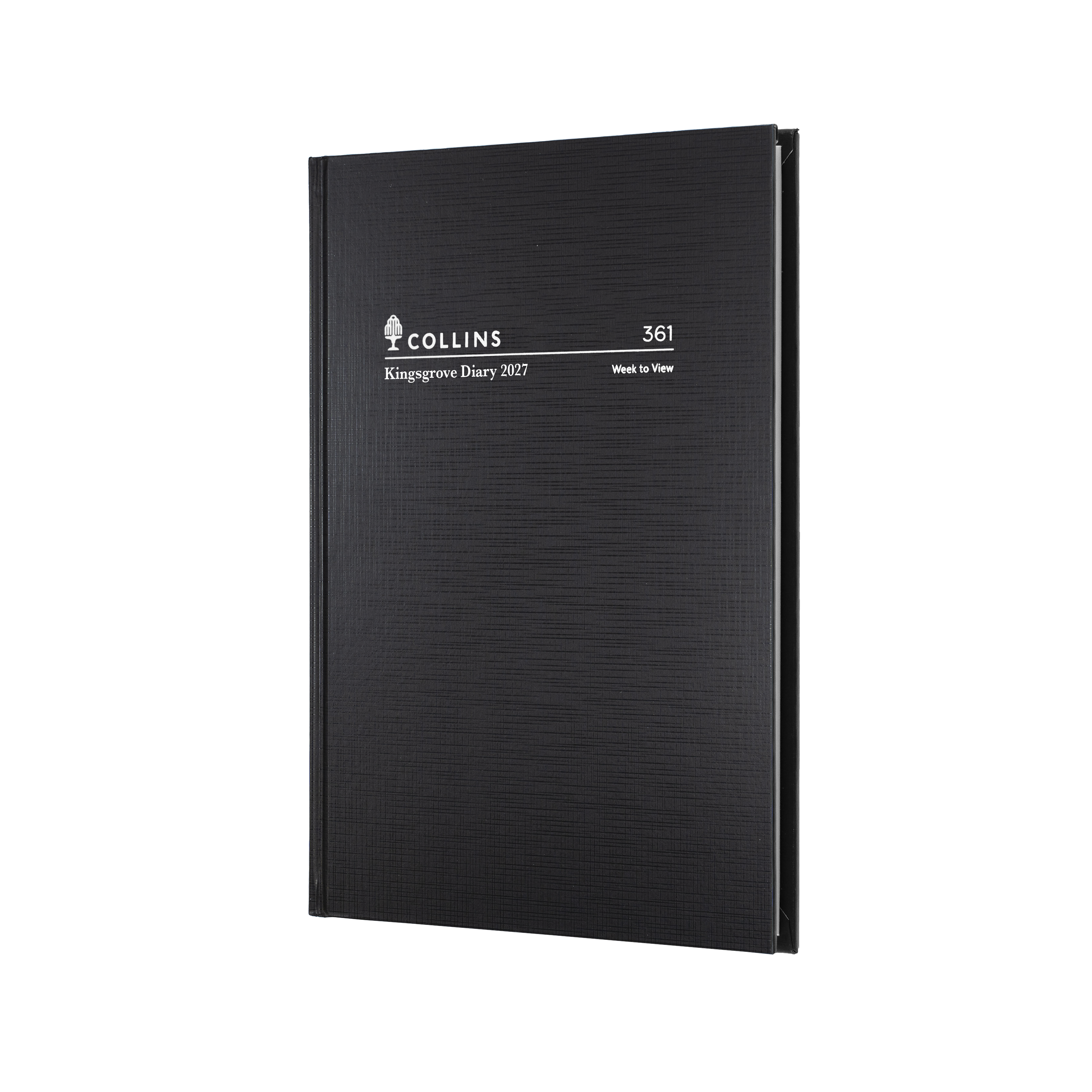 Collins Kingsgrove 2027 A6 Week to a View Diary Black front cover