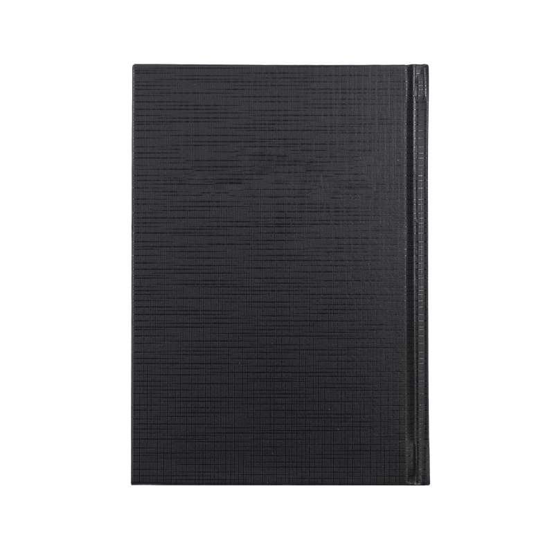 Collins Kingsgrove 2027 A6 week to view diary black cover and spine detail