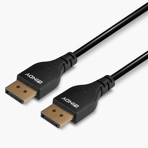Lindy 1m Slim DisplayPort 1.4 Cable Black