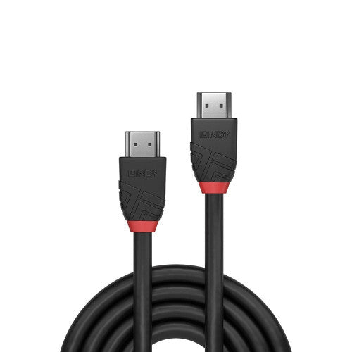 Lindy 0.5m High Speed HDMI Cable Black Line