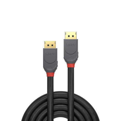 Lindy 10m DisplayPort 1.2 Cable Anthra Line