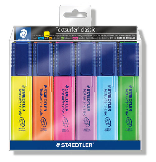 Staedtler Assorted Textsurfer Classic Highlighter Wallet of 6 364 WP6
