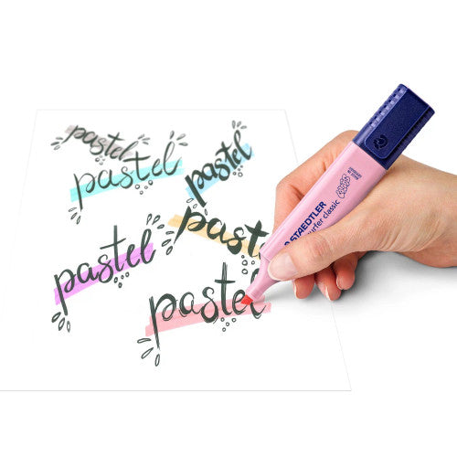 Staedtler 364 C Textsurfer Classic Highlighter Chisel Tip 1-5mm Pastel Colours Wallet of 4