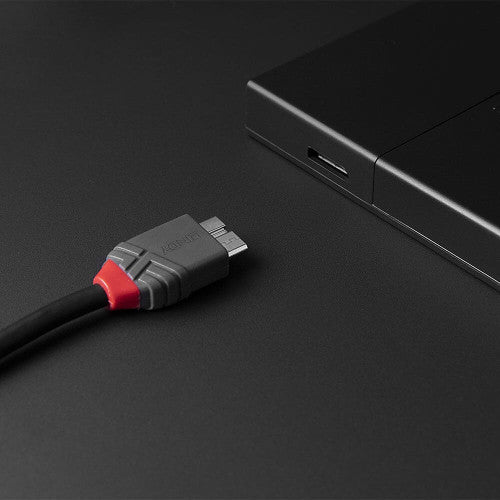 Lindy 3m USB 3.2 Type C to Micro-B Cable 5Gbps Anthra Line