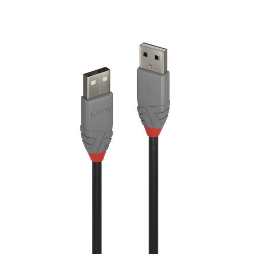 Lindy 0.5m USB 2.0 Type A to A Cable Anthra Line