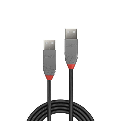 Lindy 3m USB 2.0 Type A to A Cable Anthra Line