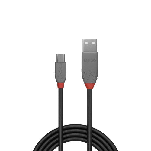 Lindy 2m USB 2.0 Cable Type A to Micro-B Anthra Line