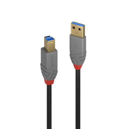 Lindy 1m USB 3.0 Type A to B Cable Anthra Line