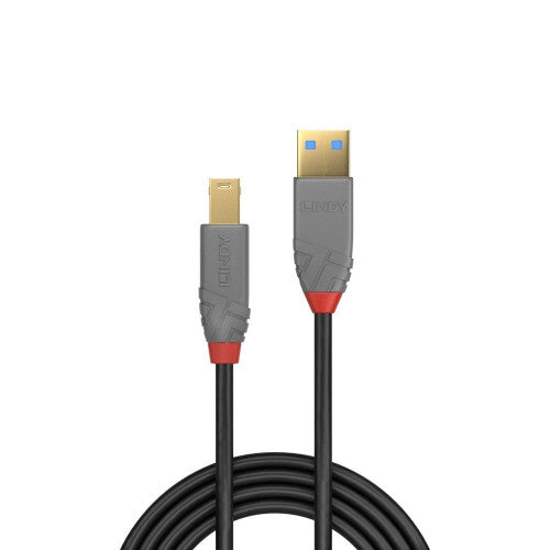 Lindy 3m USB 3.0 Type A to B Cable Anthra Line