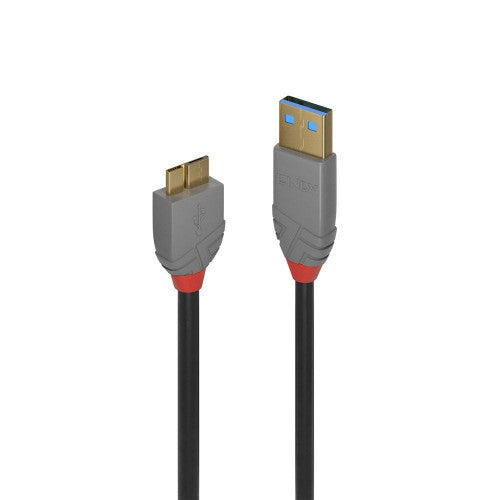 Lindy 2m USB 3.0 Type A to Micro-B Cable Anthra Line