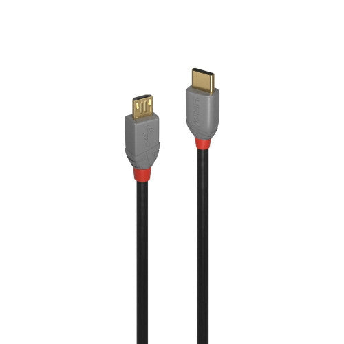 Lindy 2m USB 2.0 Type C to Micro-B Cable Anthra Line