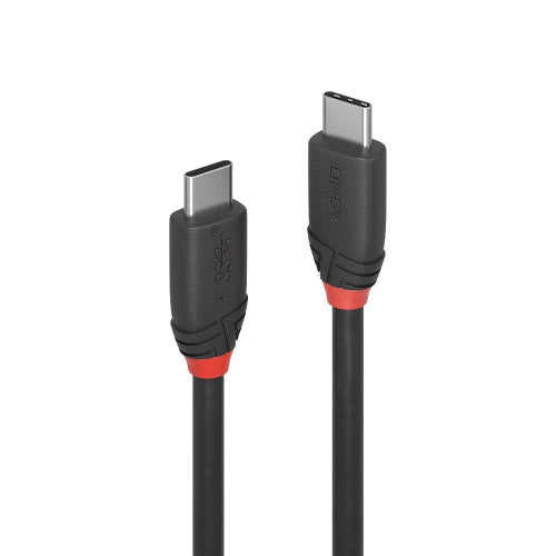 Lindy 1m USB 3.2 Type C to C Cable 20Gbps Black Line
