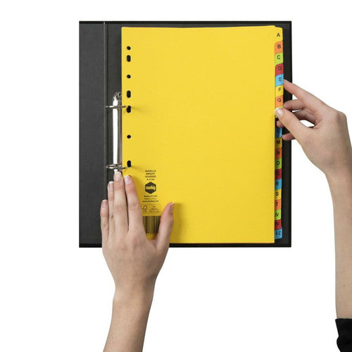 Marbig Indices and Dividers A-Z Tab Manilla A4 Brights
