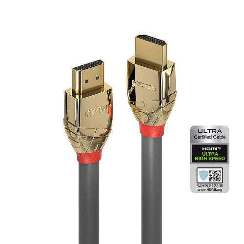 Lindy 5m Ultra High Speed HDMI 2.1 Cable Gold Line