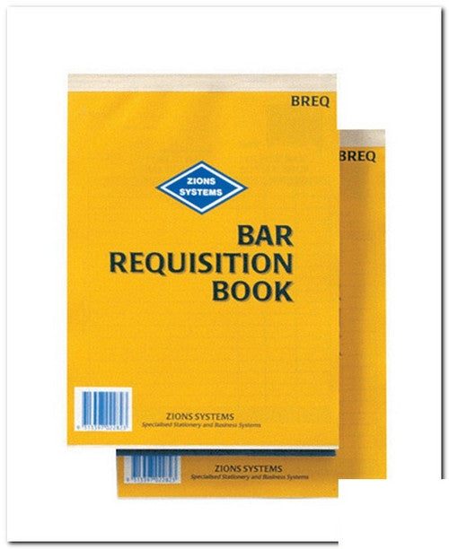 Zions Bar Requisition Book