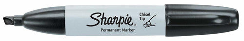 Sharpie Permanent Marker Chisel Tip Black Box of 12
