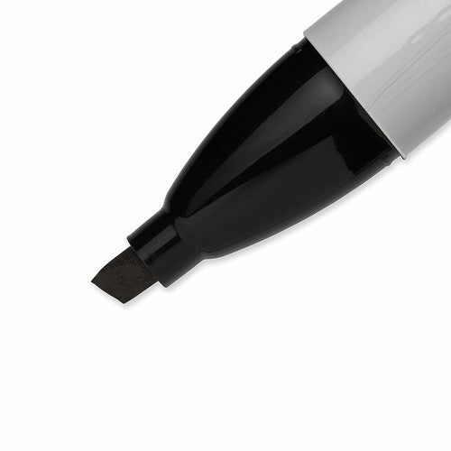 Sharpie Permanent Marker Chisel Tip Black Box of 12