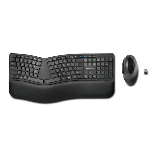 Kensington Pro Fit Ergo Wireless Keyboard and Mouse Black