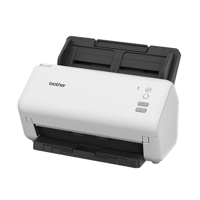 Brother ADS-3100 Desktop Document Scanner - left-side view