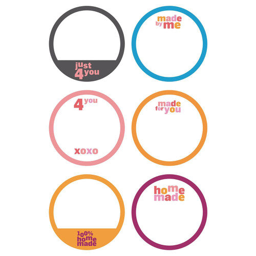 Avery Home Gift Labels Round 45mm Assorted Colours 4 Pack 6UP