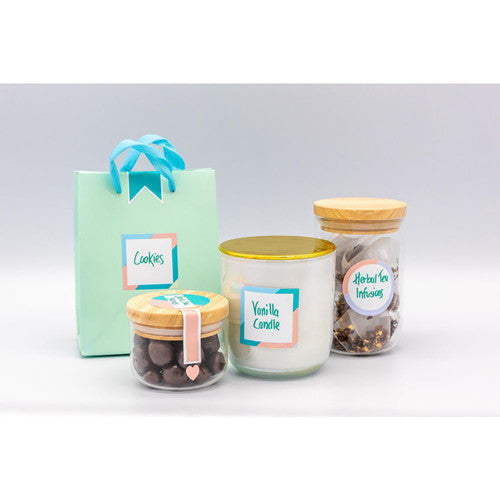 Avery Kitchen and Home Gift Labels Multi Shapes 105x148mm Assorted Colours 4 Pack 10UP Design 1