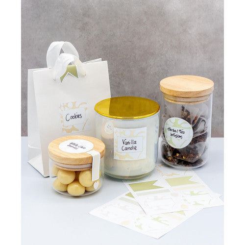 Avery Kitchen and Home Gift Labels Multi Shapes 105x148mm Assorted Colours 4 Pack 10UP Design 2