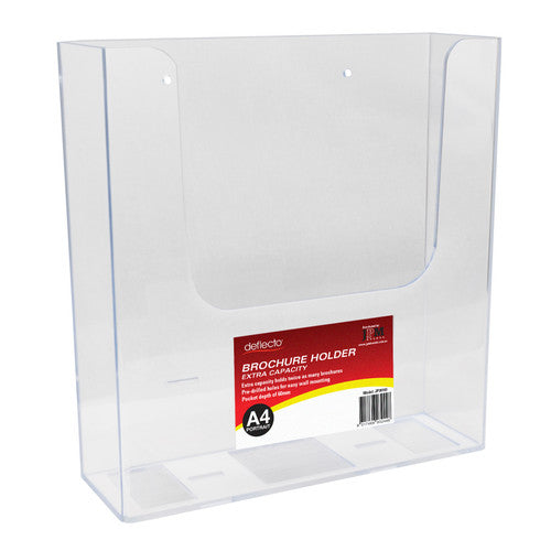Deflecto Extra Capacity Wall Mount Brochure Holder A4
