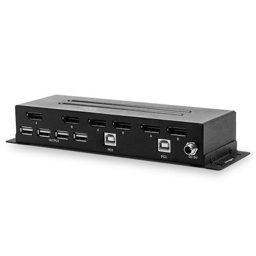 Lindy 2 Port Dual Head DisplayPort 1.2 KVM Switch