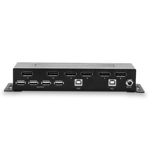 Lindy 2 Port Dual Head DisplayPort 1.2 KVM Switch
