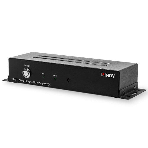 Lindy 2 Port Dual Head DisplayPort 1.2 KVM Switch