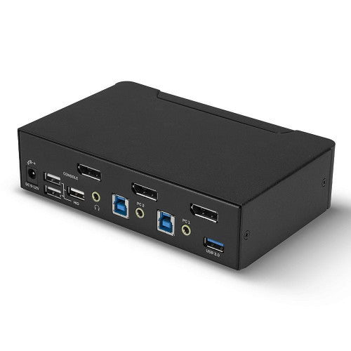 Lindy 2 Port DisplayPort 1.4 USB 3.0 and Audio KVM Switch