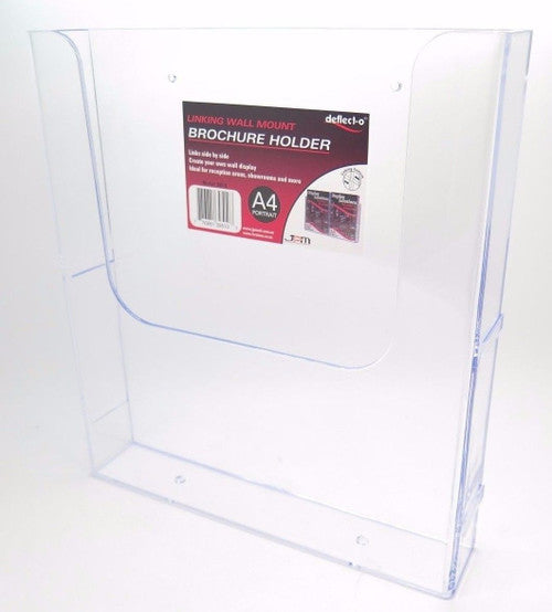 Deflecto Linking Wall Mount Brochure Holder A4