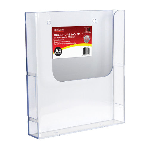 Deflecto Linking Wall Mount Brochure Holder A4