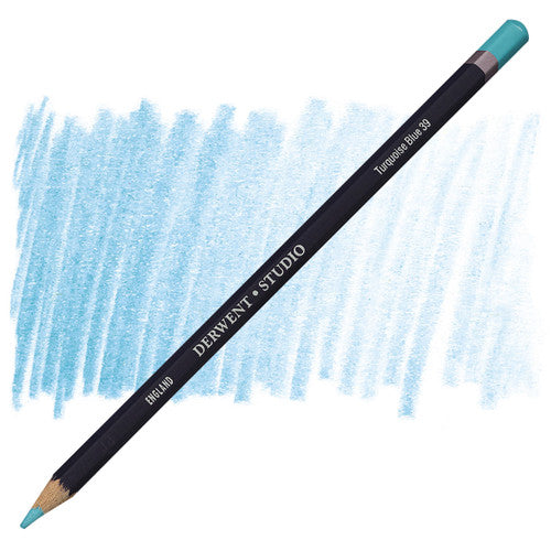 Derwent Studio Pencil Turquoise Blue Box of 6