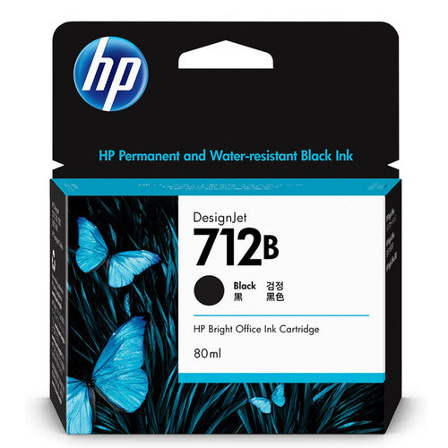 HP 712B DesignJet Ink Cartridge Black 80ml