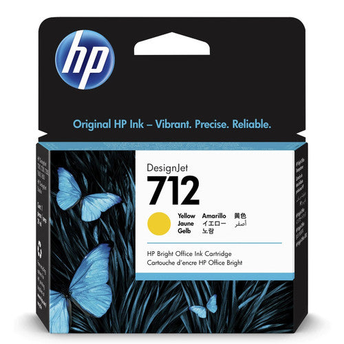 HP 712 DesignJet Ink Cartridge Yellow 29ml