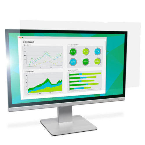 3M AG195W9B anti-glare filter displayed on a 19.5" widescreen monitor