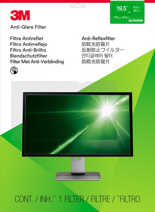 Front view of 3M anti-glare filter showing matte surface finish