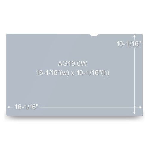 Close-up of matte surface texture on 3M AG195W9B screen filter