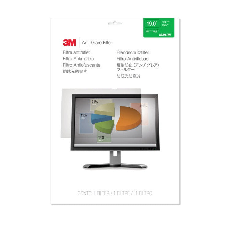 3M Anti-Glare Filter for 19 Inch Widescreen Monitor 16:10 AG190W1B - image 2