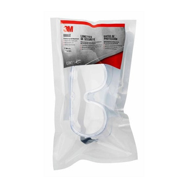 3M Chemical Splash and Impact Goggles Clear Lens 93506H1-DC - image 1