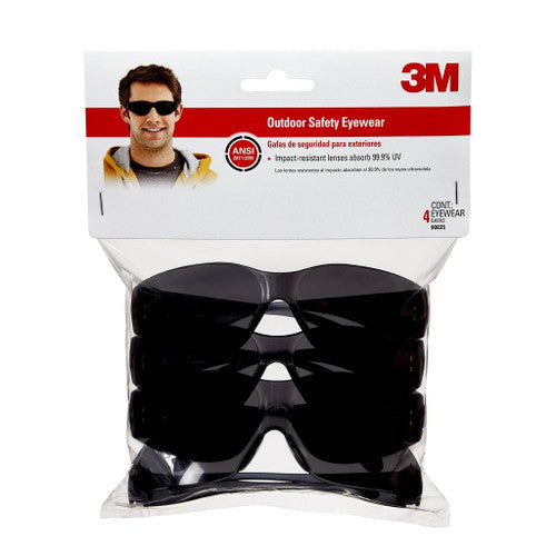 3M Outdoor Safety Eyewear Grey 90954H4-DC wraparound frame front view