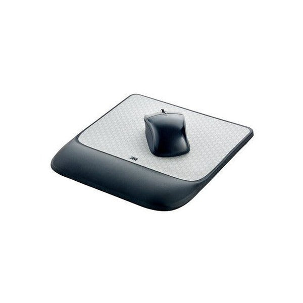Side profile of 3M MW85B gel wrist rest showing cushion height and profile